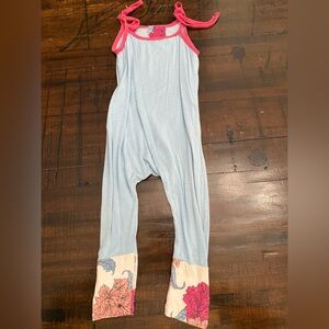 Custom Kickee Pants Blue and Pink Kids One Piece